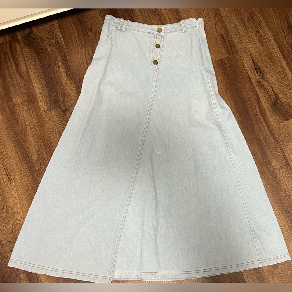 WOMENS LONG JEAN SKIRT